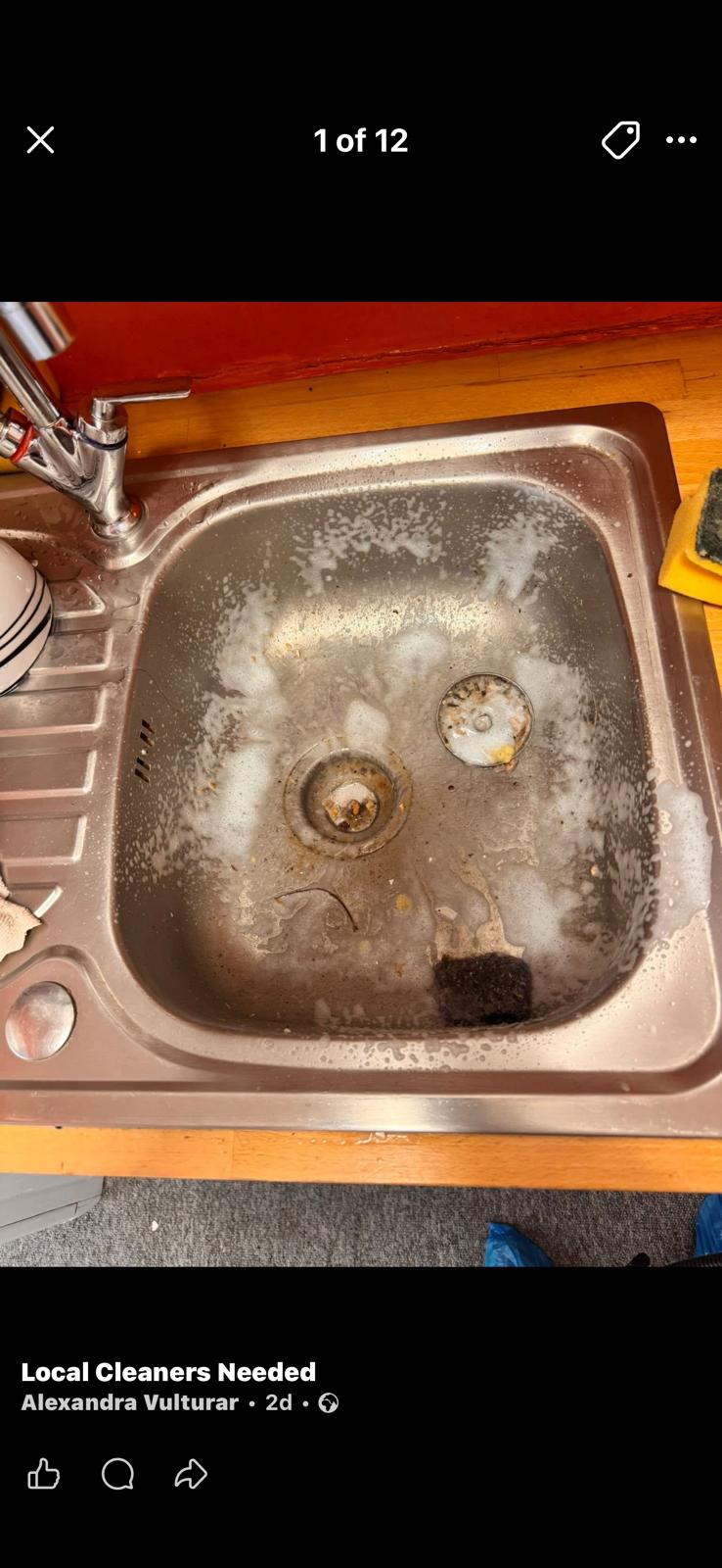 Before deep cleaning result from a Blackburn project